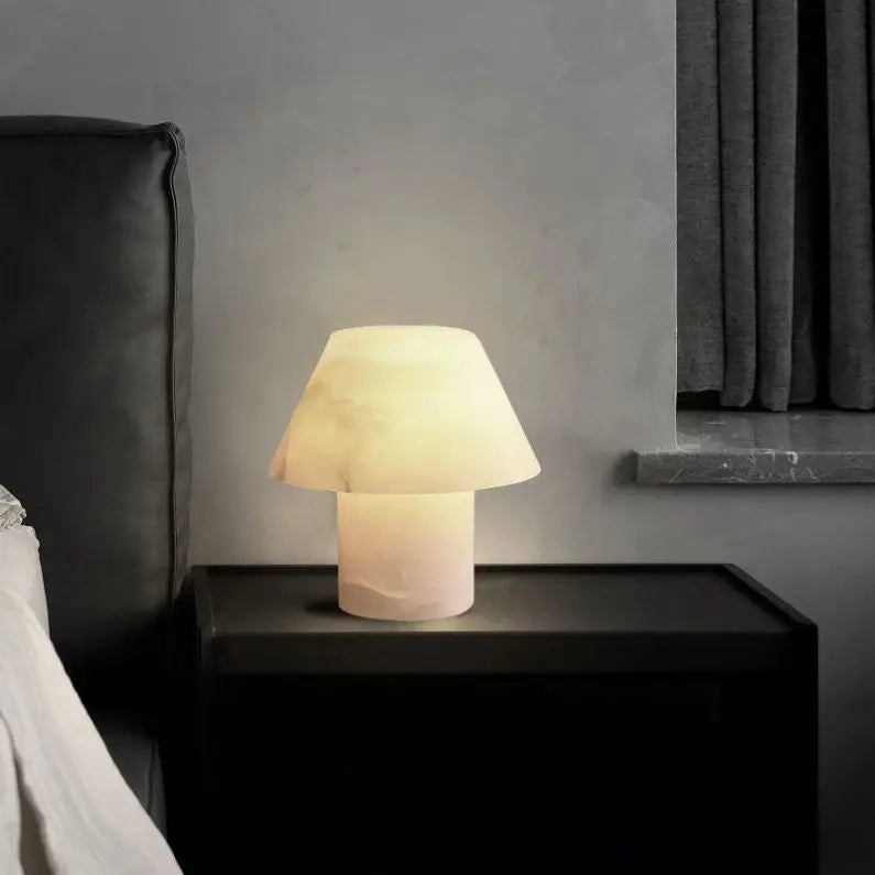 Lampe Onys, translucidité de l'onyx