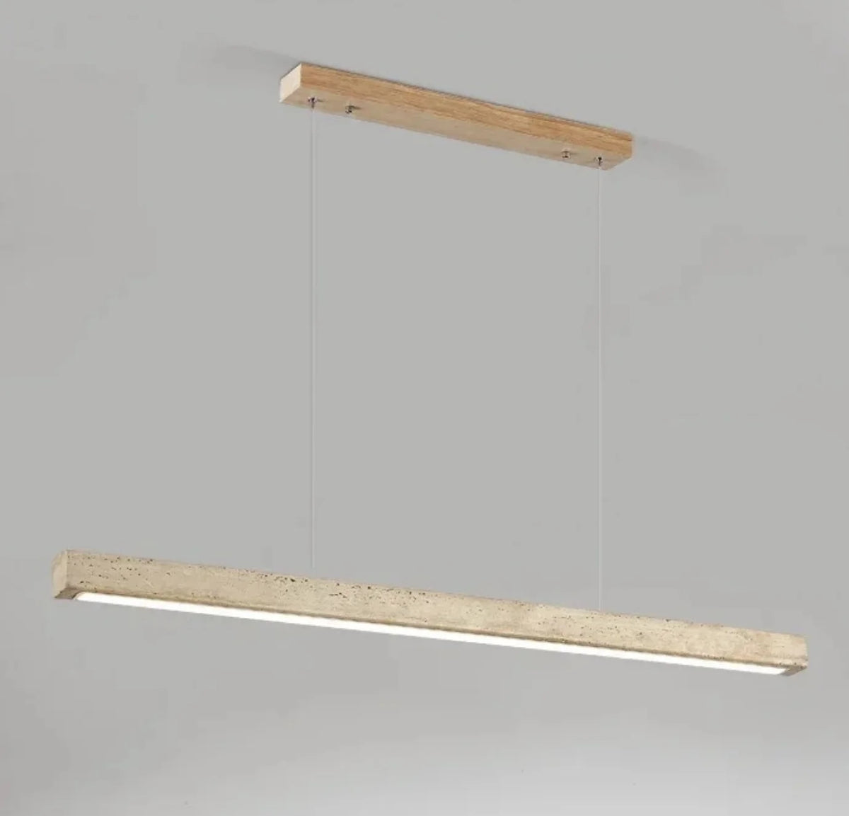 Suspension linéaire en travertin Roka