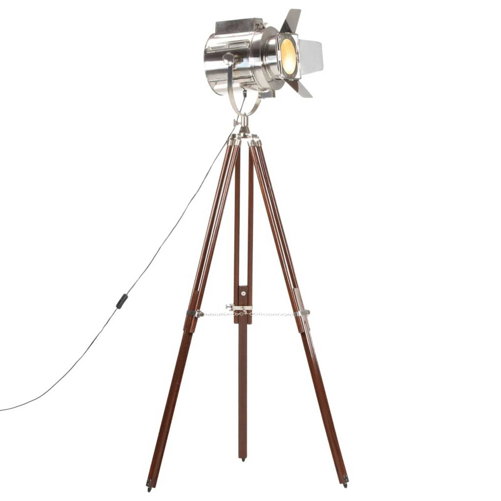 Lampadaire à trépied bois de manguier massif 180cm | Plato