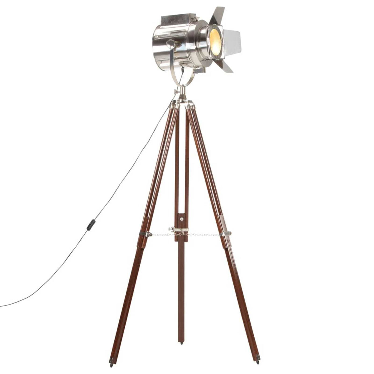 Lampadaire à trépied bois de manguier massif 180cm | Plato