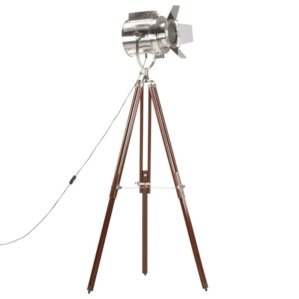 Lampadaire à trépied bois de manguier massif 180cm | Plato