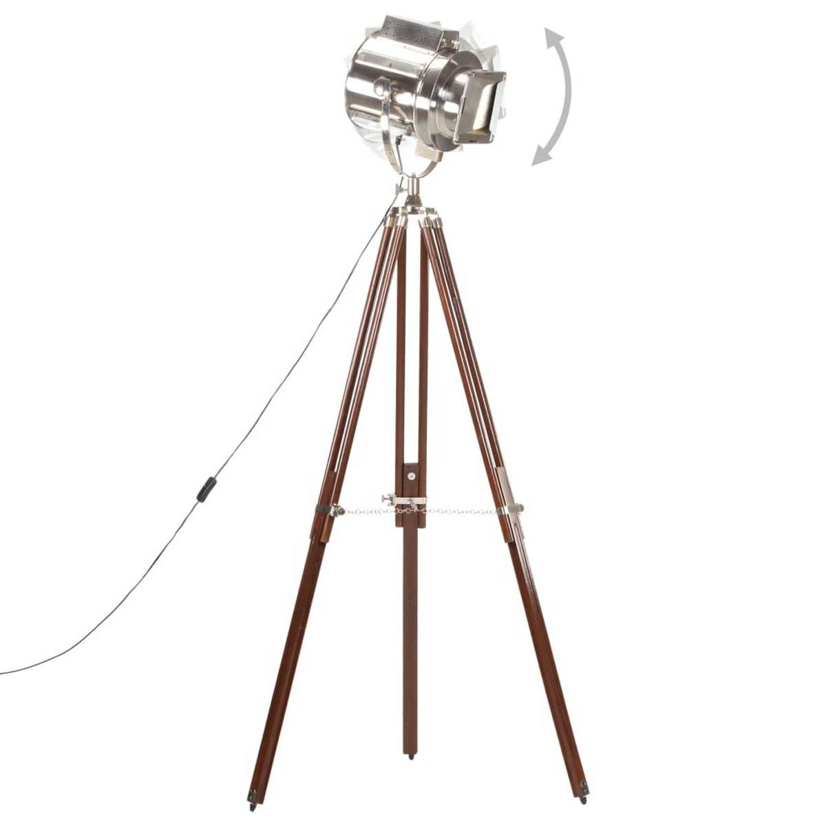 Lampadaire à trépied bois de manguier massif 180cm | Plato