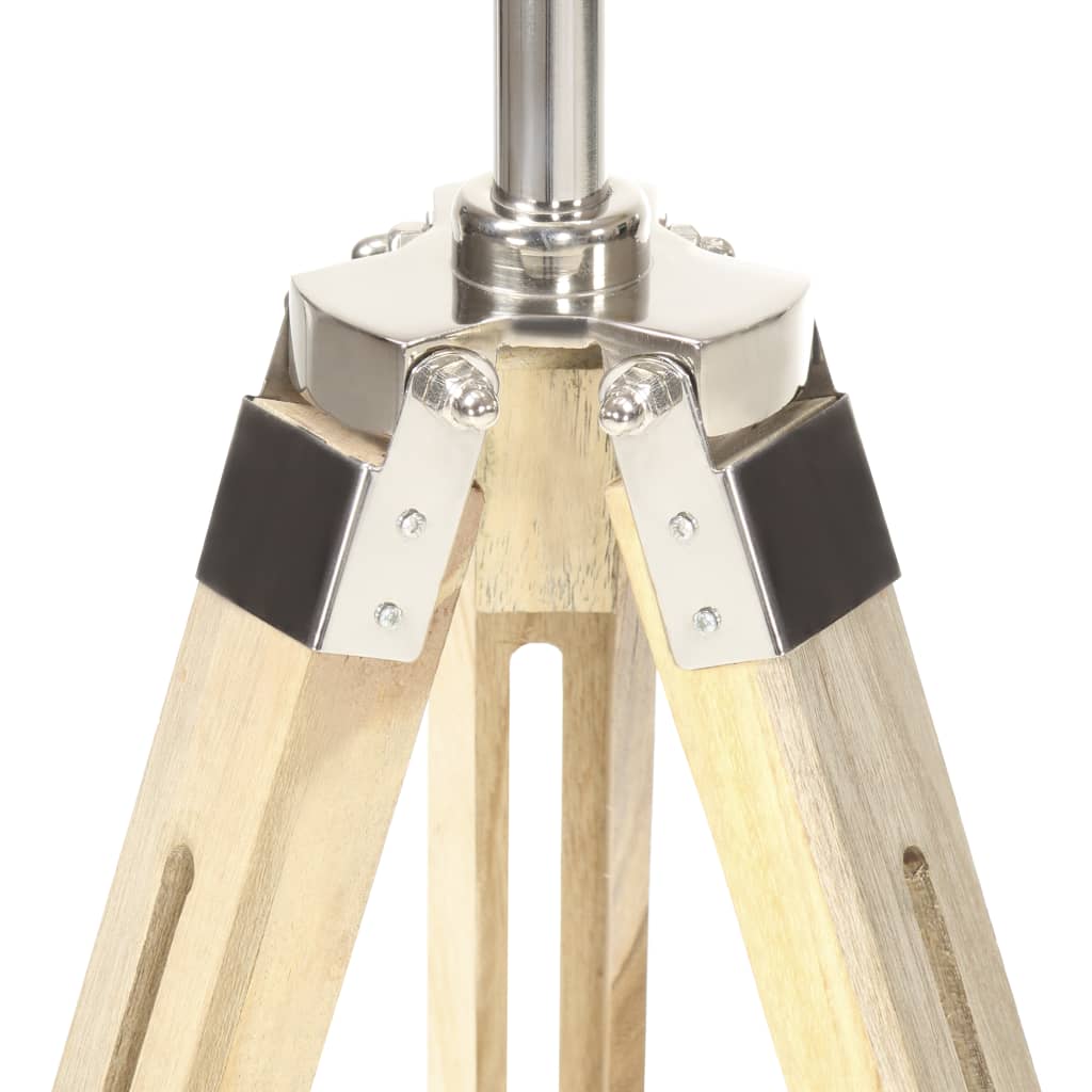 Lampadaire à trépied bois de manguier massif 140 cm | Spoty