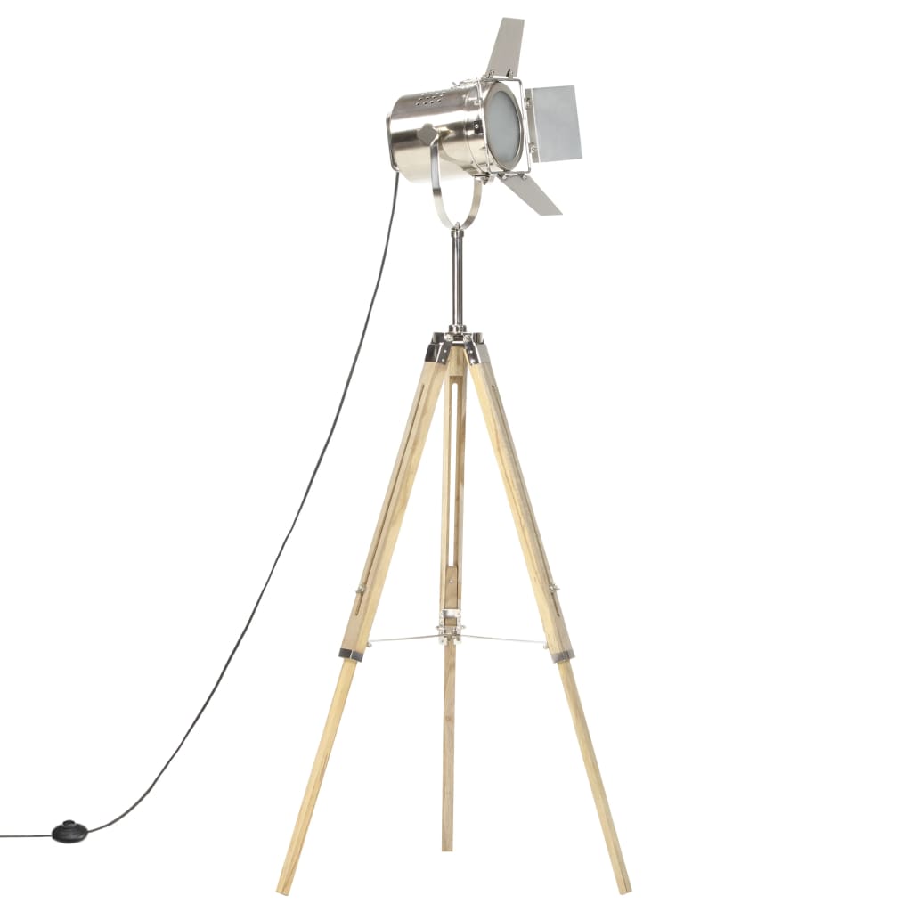 Lampadaire à trépied bois de manguier massif 140 cm | Spoty