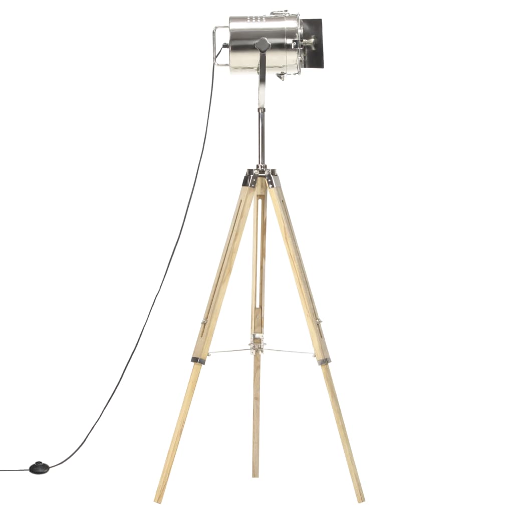 Lampadaire à trépied bois de manguier massif 140 cm | Spoty